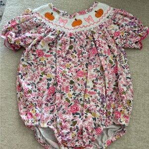 Smocked pumpkin bubble